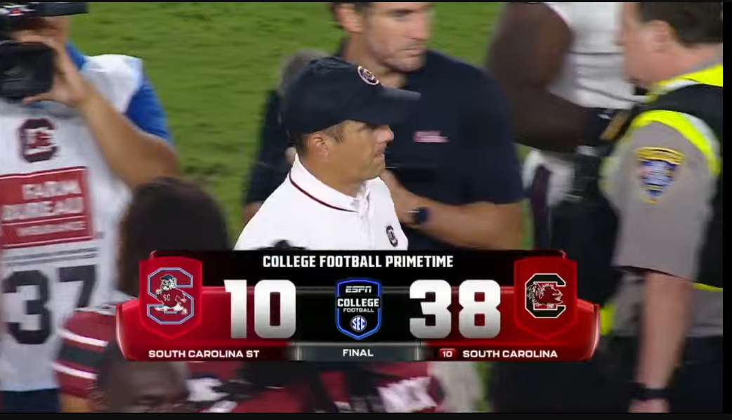 UNDEFEATED & UNSTOPPABLE: Gamecocks Crush SC State 38-10